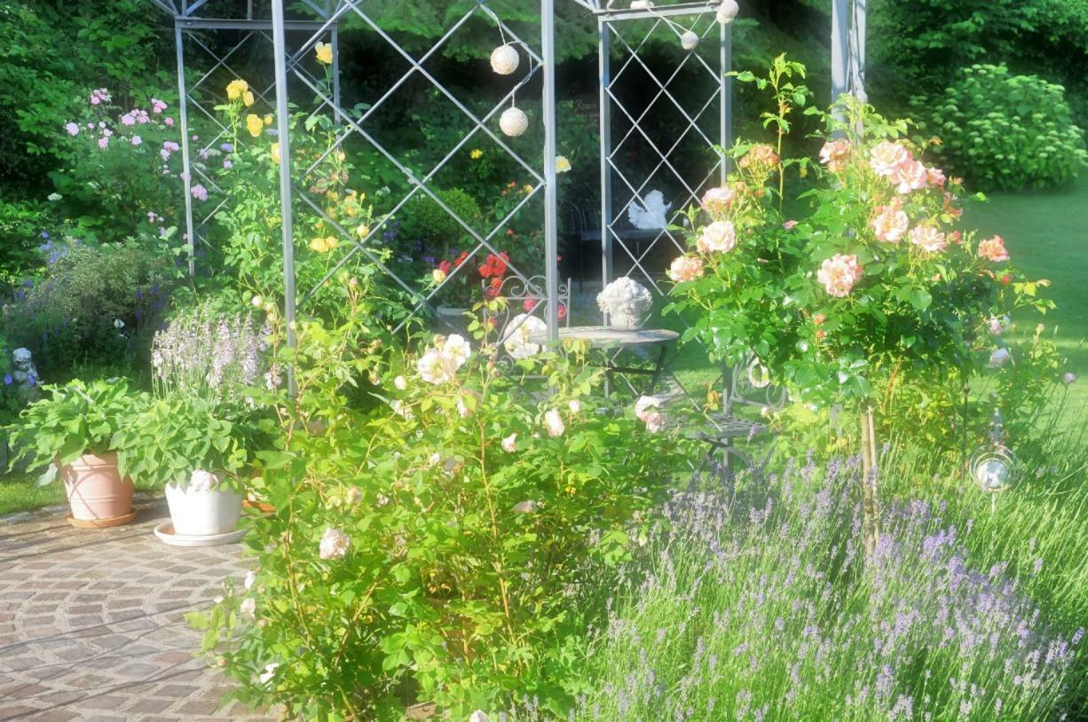 Ferienwohnung Im Rosengarten Ebenweiler Esterno foto